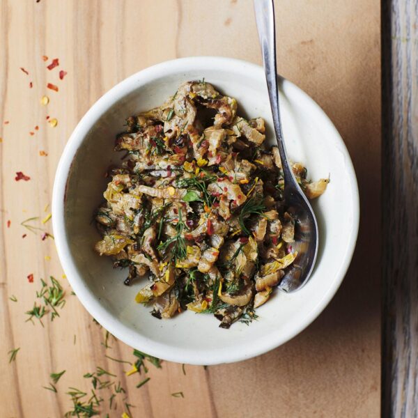 Sautéed Silverbeet Stems