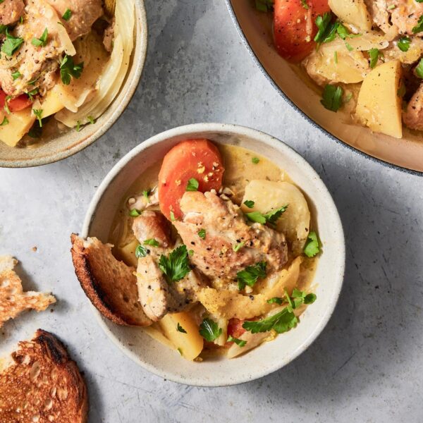 Simple Chicken Stew with Fennel