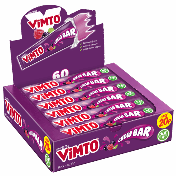 Swizzels Vimto Chew Bar 18g 20p 60 Pack