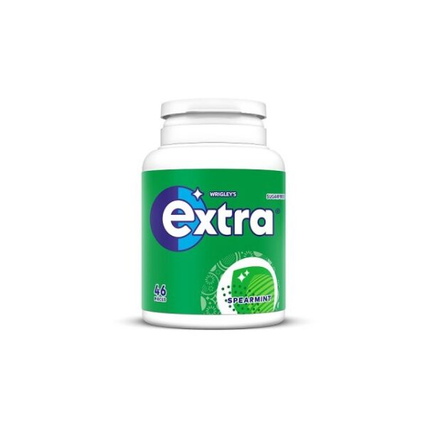 Wrigleys Extra Chewing Gum Spearmint 46 Pieces 6 Bottles