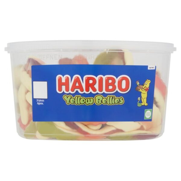 Haribo Tubs Yellow Bellies 768g 24 Pieces