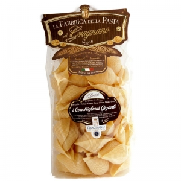 Conchiglioni Rigati IGP Pâtes de blé dur paquet de 500 g - il Pastaio di Gragnano