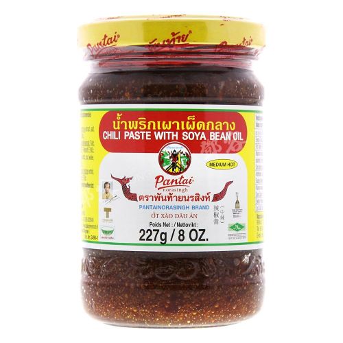 Pâte de chili à l'huile de soja mi-chaude (Pantai) 227g