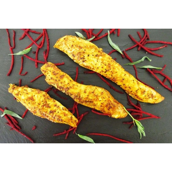 Lèche de filet de poulet marinées saveur d'orient