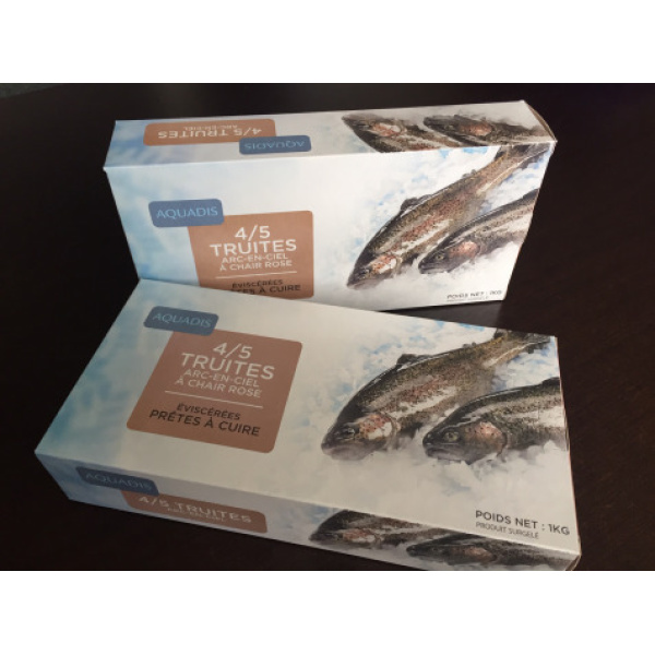 [surgelé] 1kg Truites Éviscérées À Chair Rose 170/230gr