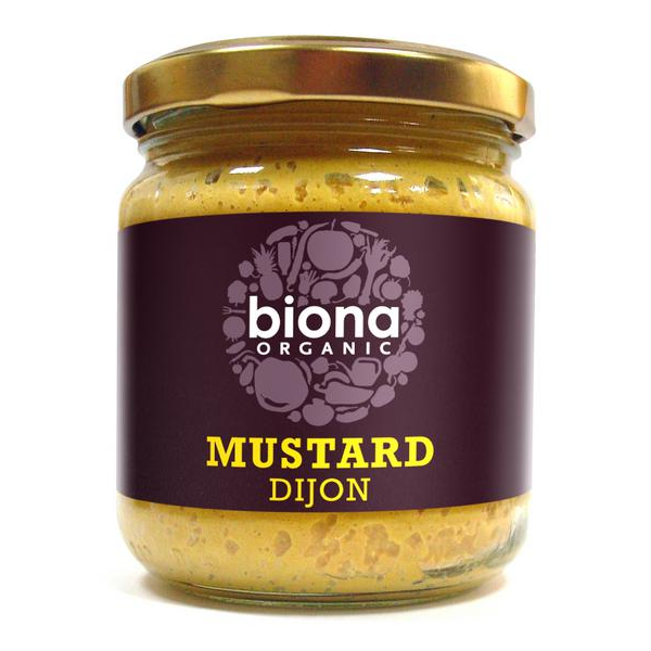 Biona Moutarde de Dijon Bio sans produits laitiers, Vegan, 200g