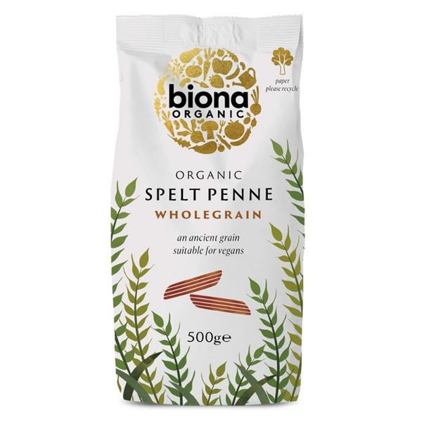 Biona Organic Spelt Penne Wholemeal Pasta 500g