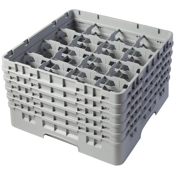Casier de lavage à verre - 16 compartiments - 50 x 50 x 30,8 cm - Hauteur des verres : 25,7 cm