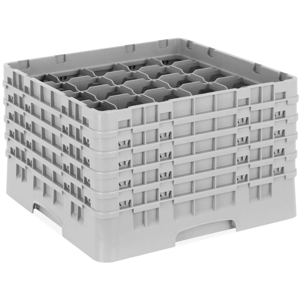 Casier de lavage à verre - 25 compartiments - 50 x 50 x 30,8 cm - Hauteur des verres : 25,7 cm