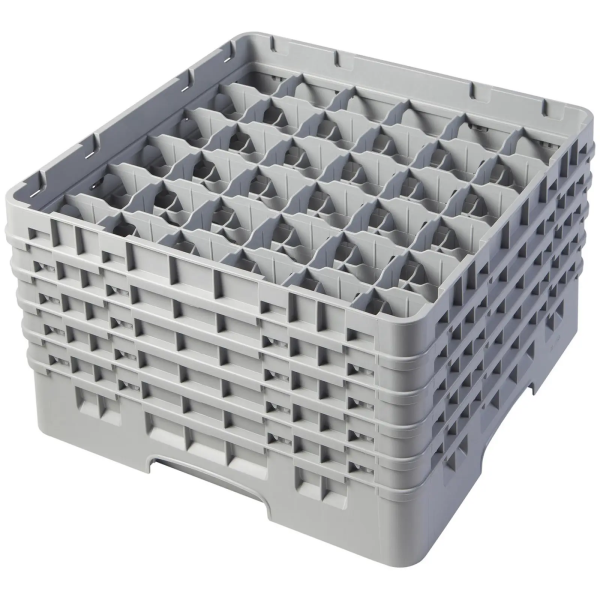 Casier de lavage à verre - 36 compartiments - 50 x 50 x 30,8 cm - Hauteur des verres : 25,7 cm