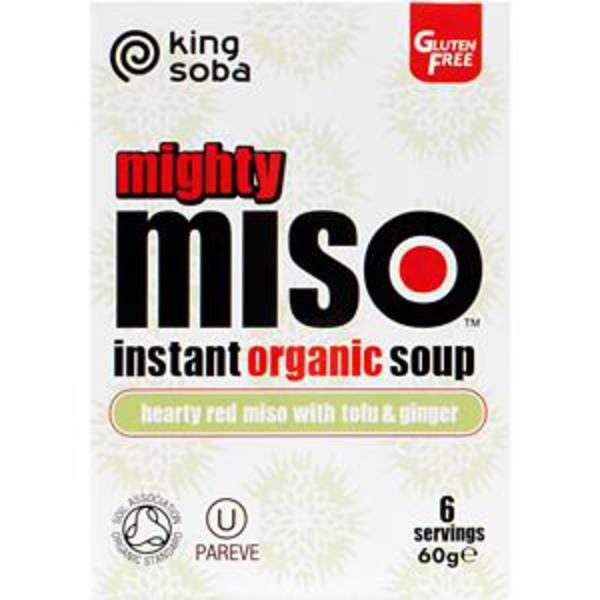 King Soba Organic Tofu & Ginger Miso Soup Gluten Free, wheat free, 60g