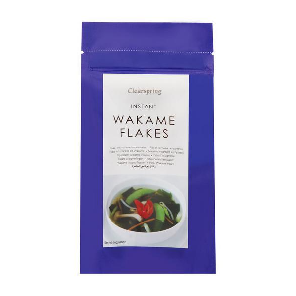 Flocons d'Algues Wakame Instantanées Clearspring 25g