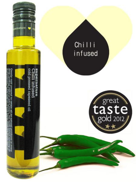 Supernature Huile de colza infusée au piment 250 ml