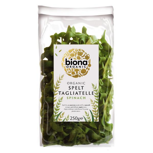 Biona Organic Tagliatelle Spelt & Spinach Pasta 250g