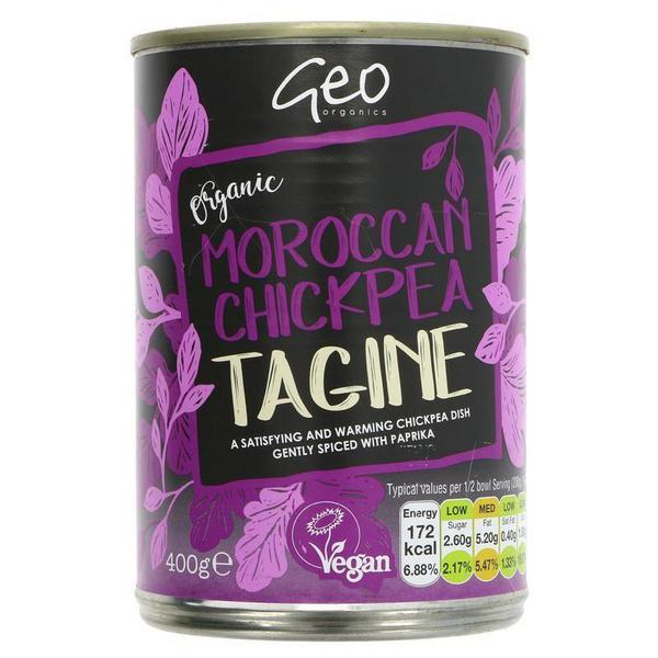 Geo Organics Tajine bio aux pois chiches marocains Vegan, 400 g