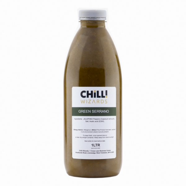 purée de piment serrano vert 1ltr Purée de Piment Serrano Vert 1ltr