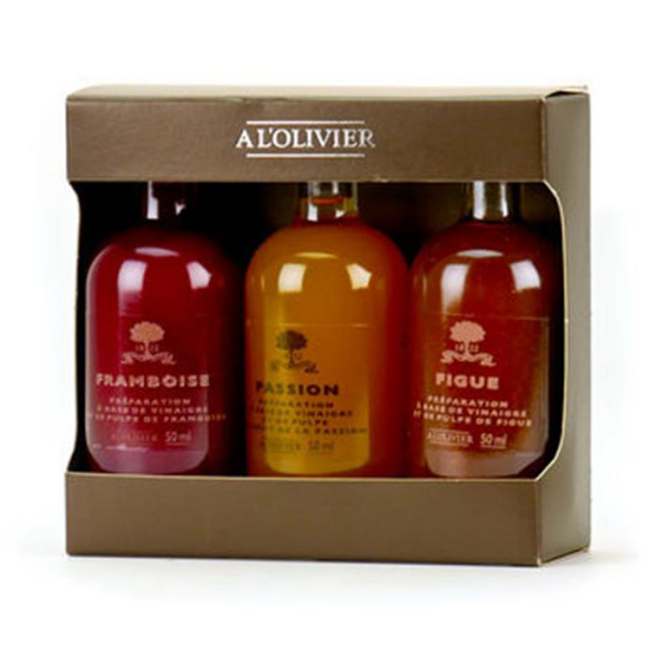 ETUI 3 VINAIGRES AUX FRUITS 3x50 ML