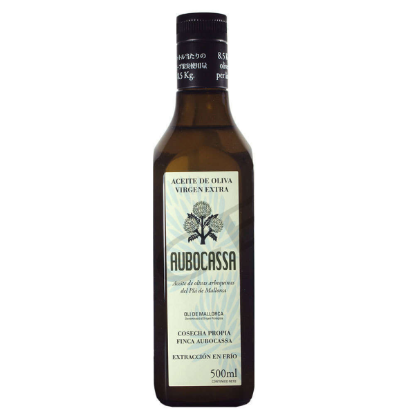 Aubocassa DOP - Huile d'olive Oli de Mallorca Bouteille en verre de 500 ml - Roda