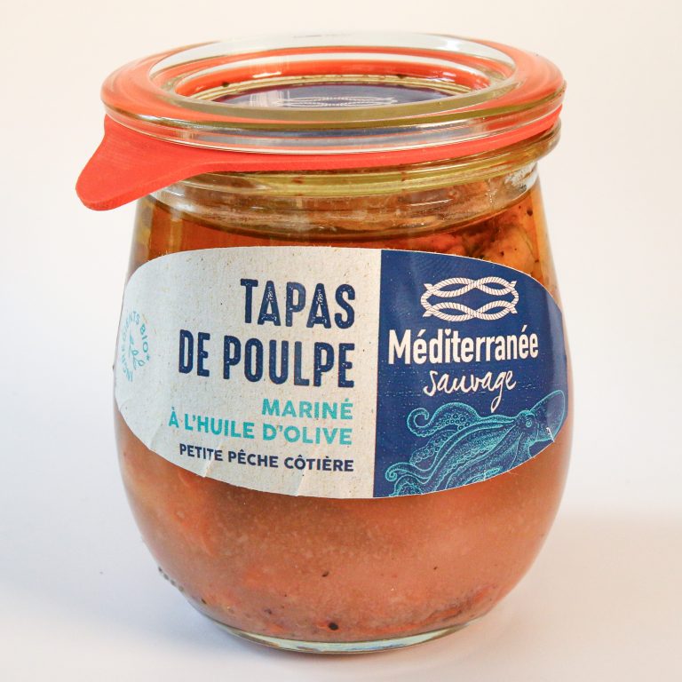 TAPAS DE POULPE à l’huile d’olive bio