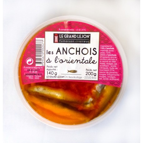 ANCHOIS MARINÉS À L'ORIENTALE