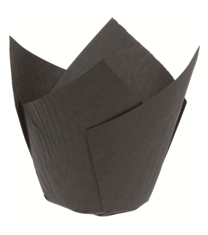 Caissette Tulipcup noire (x 200)