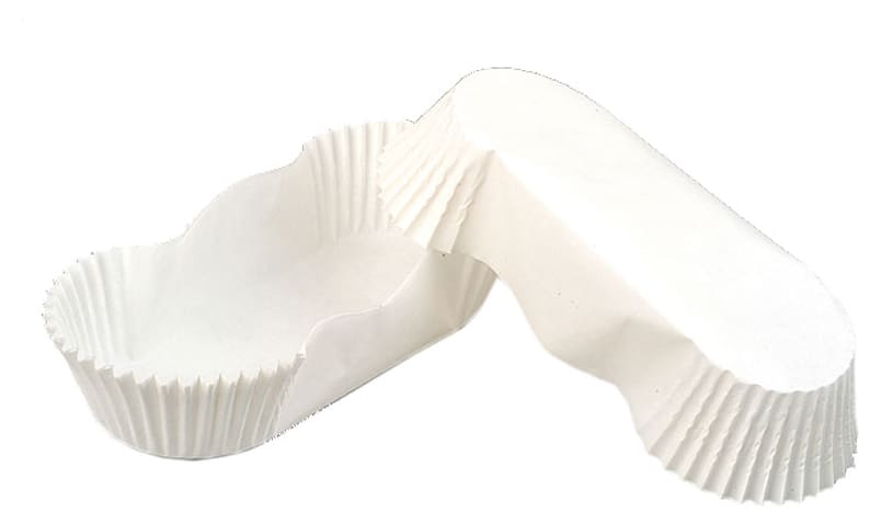 Caissettes ovales papier plissé