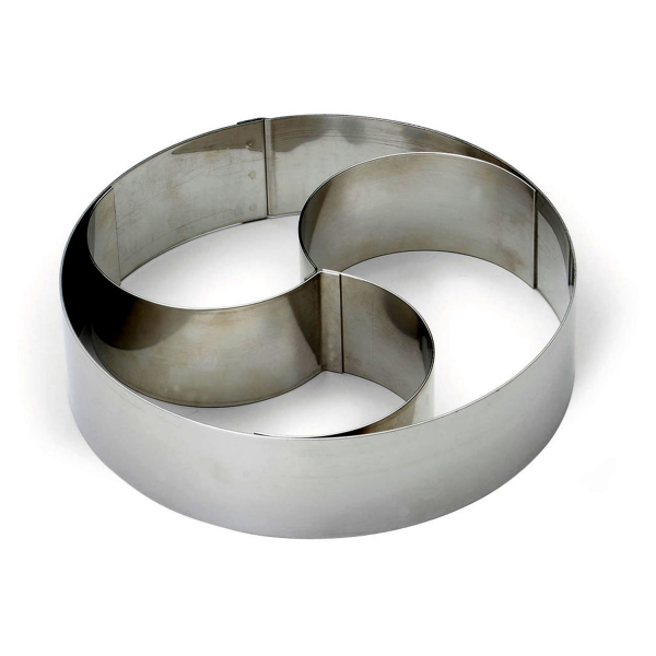 Cercle à mousse trio bombé inox