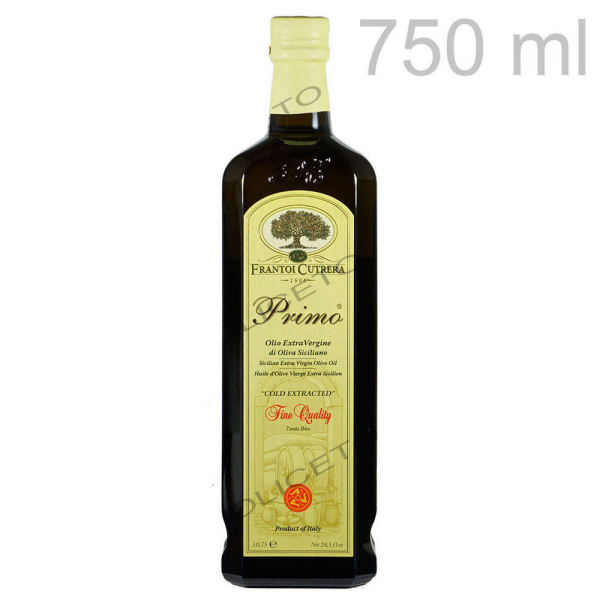 Huile d'olive de qualité supérieure Primo 750 ml de Tonda Iblea Olives - Cutrera
