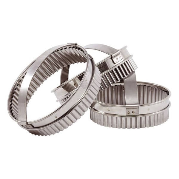 Découpoir rond cannelé inox à poignée
