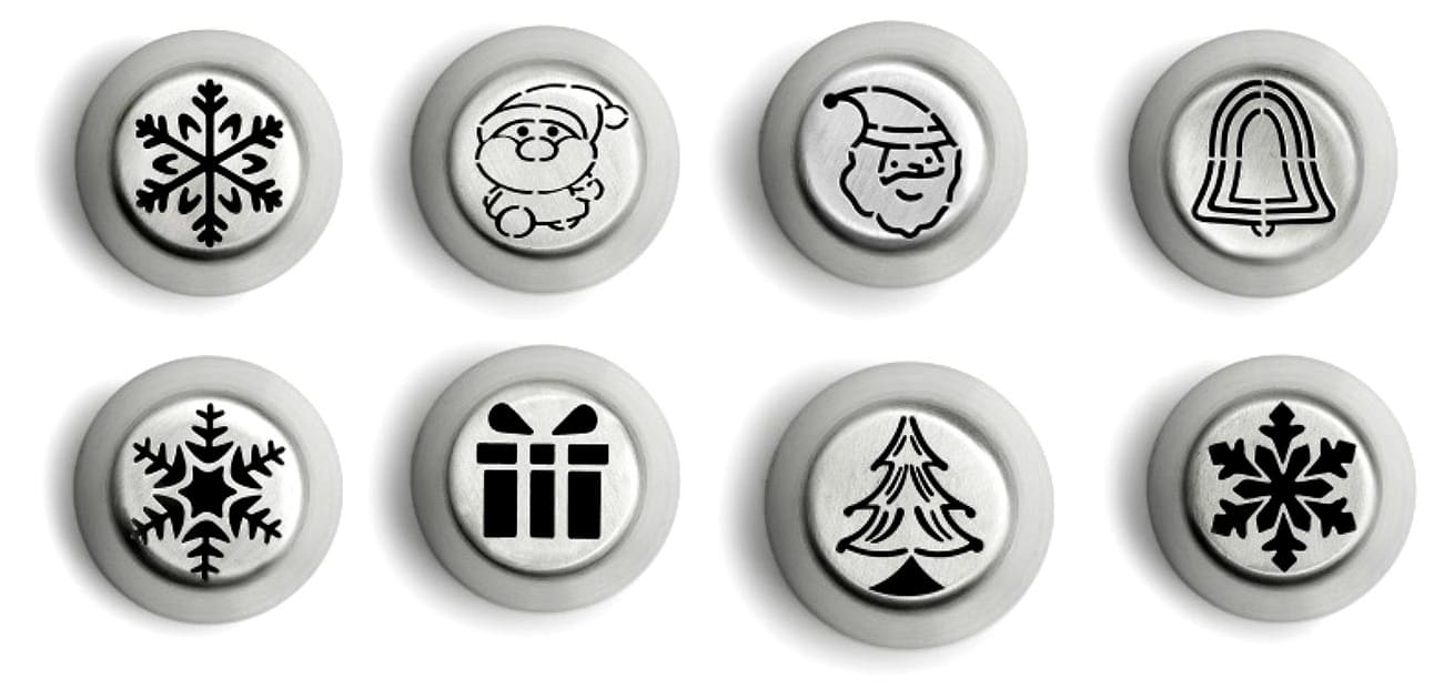 Coffret 8 douilles décor spécial Noël