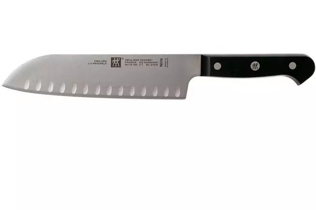 Zwilling Gourmet couteau santoku tranchant creux 18 cm, 36118-181-0