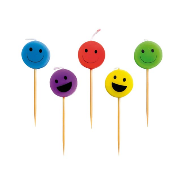 Bougie forme smiley