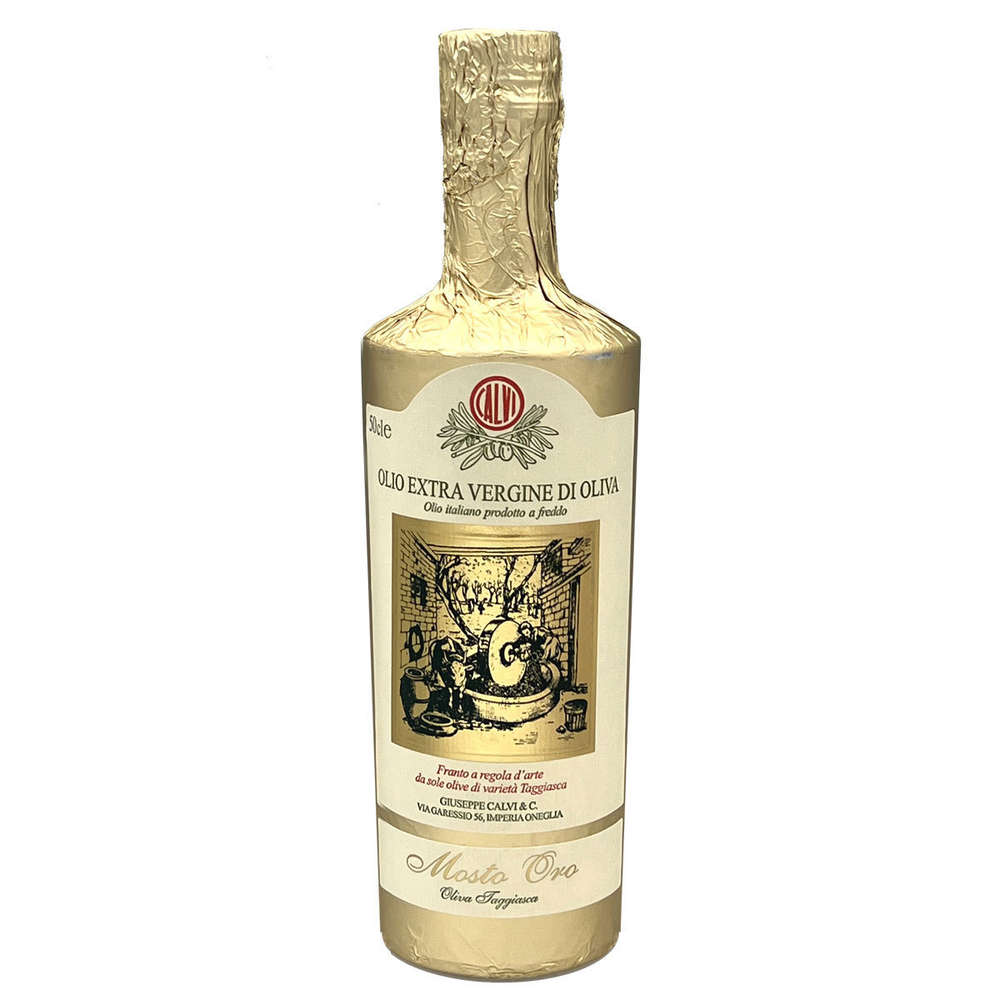 Huile d'olive vierge extra non filtrée Mosto Oro d'olives Taggiasca 500 ml - Calvi