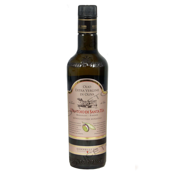 Huile d'olive bio Moraiolo monocultivar Frantoio di Santa Tea 500 ml - Gonnelli 1585