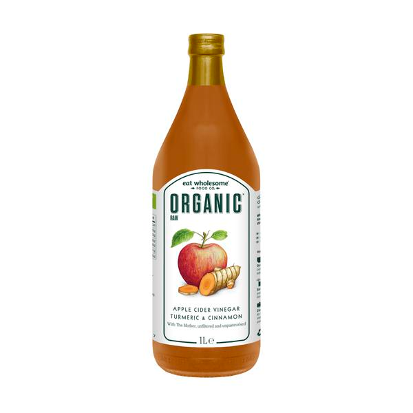 Eat Wholesome Bio Curcuma & Cannelle Vinaigre de Cidre Vegan, 1l