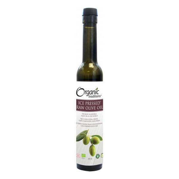Organic Traditions Huile d'Olive Pressée à Glace Bio 225ml
