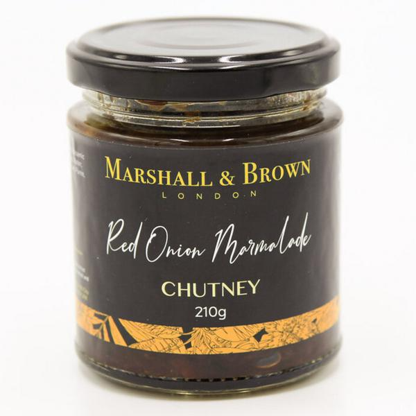 Marshall & Brown Confiture d'Oignons Rouges Chutney Sans Gluten, Végétalien 210g