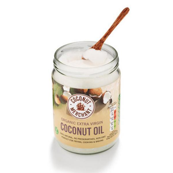 Coconut Merchant Huile de noix de coco biologique végétalienne, 500 ml