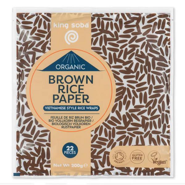 King Soba Feuille de Riz Brun Biologique 200g