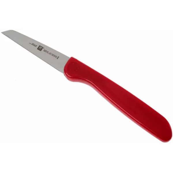 Zwilling JA Henckels Éplucheur rouge 6,5 cm, bord droit