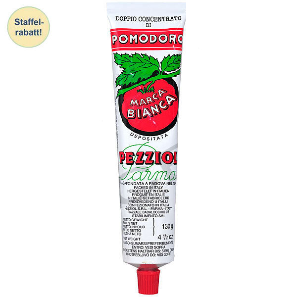 Tomatenmark Marca Bianca 130 g Double concentré de tomates - Pezziol