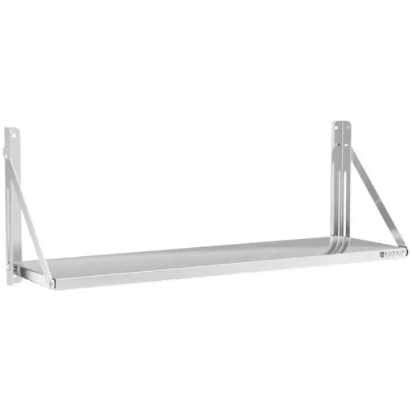 Étagère murale pliable - Acier inoxydable - 80 x 30 cm - 40 kg