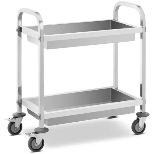 Chariot de service - 2 plateaux - 62,6 x 33,5 x 10 cm - 72 kg - Royal Catering