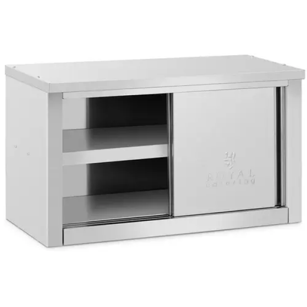 Armoire murale en inox - 900 x 400 x 500 mm - Capacité de 70 kg par compartiment - Royal Catering