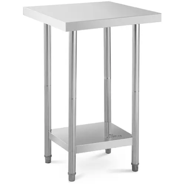 Table de travail inox - 61 x 61 cm - Royal Catering - Capacité de 480 kg