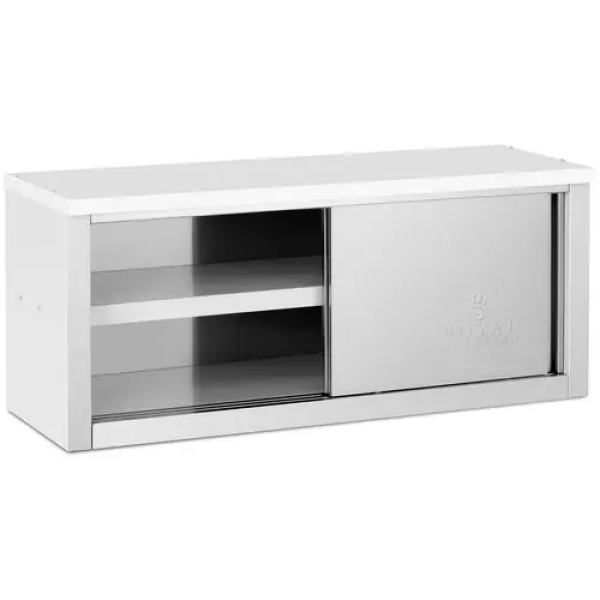 Armoire murale en inox - 1 200 x 400 x 500 mm - Capacité de 65 kg par compartiment - Royal Catering