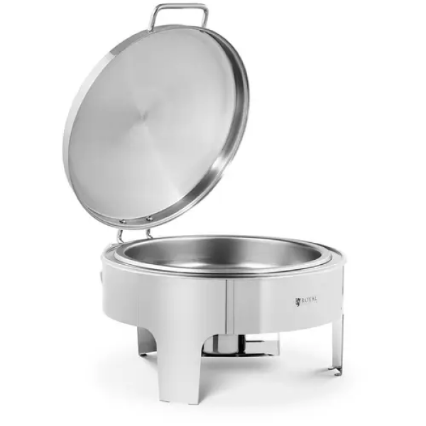Chafing dish rond - Royal Catering - 5,8 l - 1 bruleur