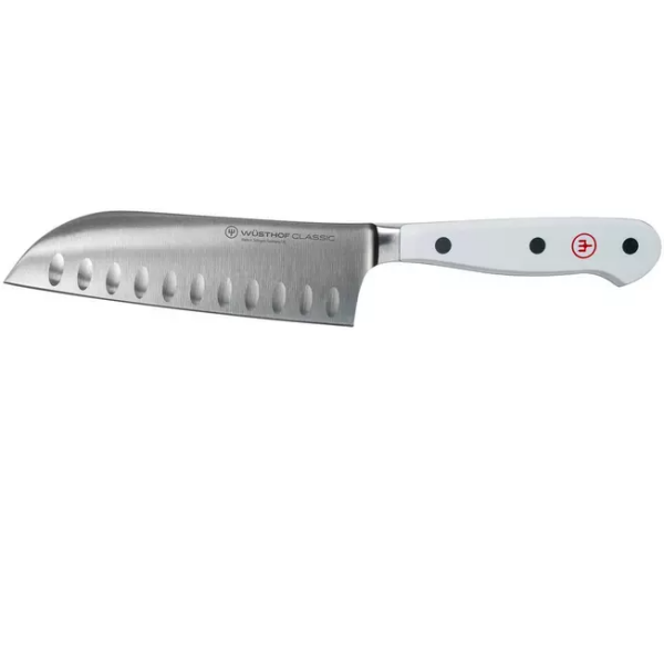 Wüsthof Classic White santoku avec alvéoles 14 cm, 1040231314