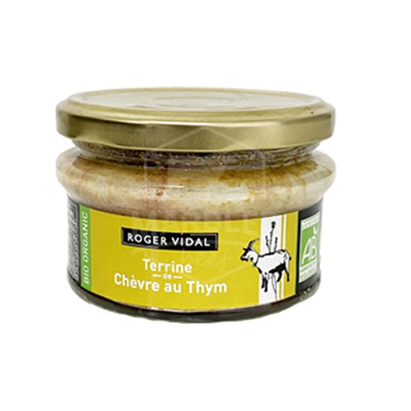 Terrine de chèvre au thym bio 130 gr.