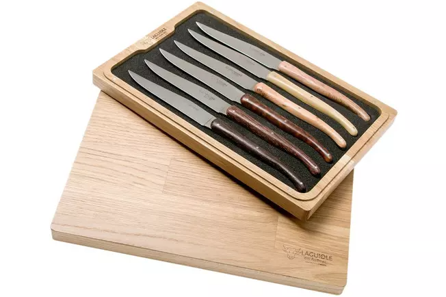 Laguiole en Aubrac Quotidien set de 6 couteaux à steak bois de France